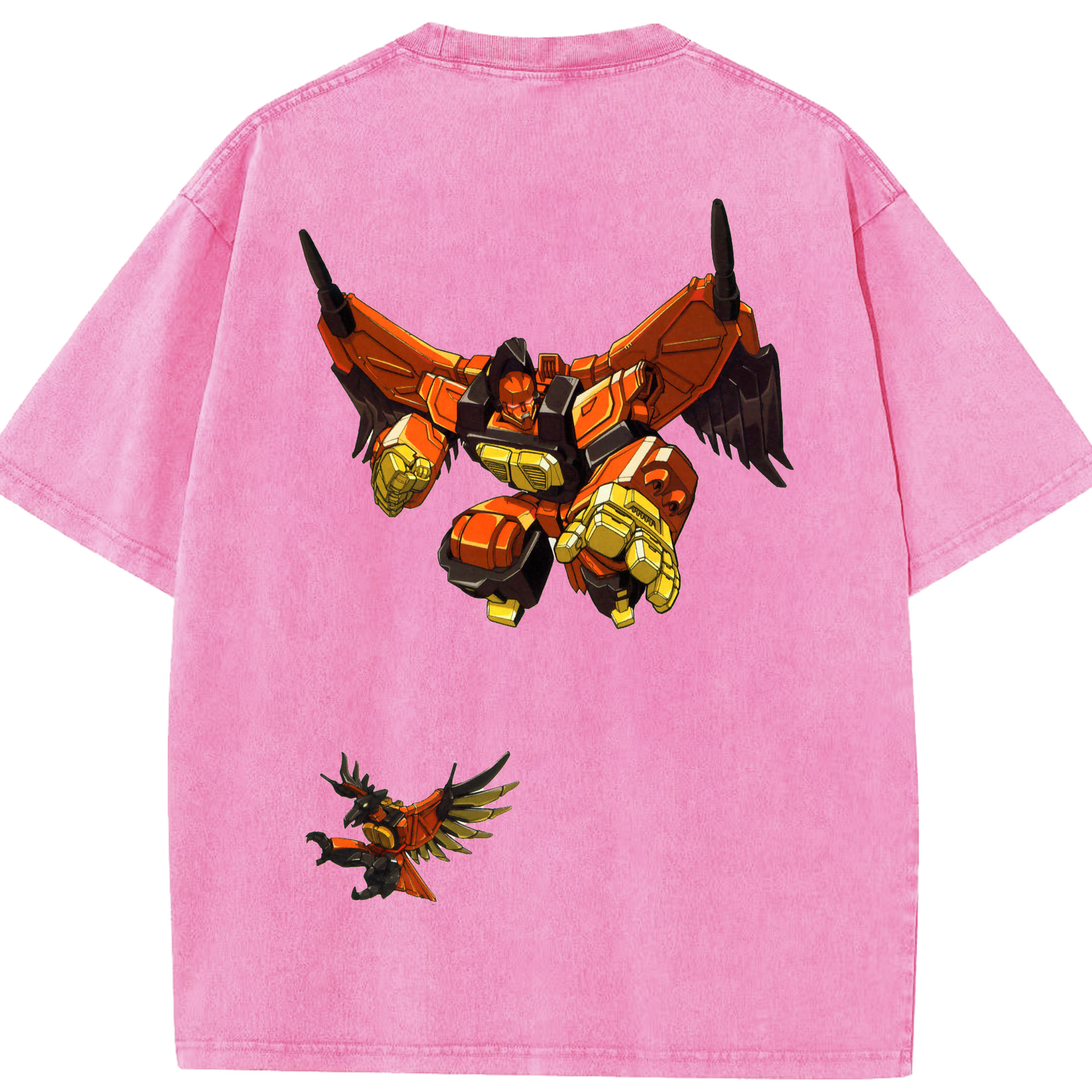 （画像用）  綿100% ヴィンテージ風 半袖Tシャツ（背面プリント）
